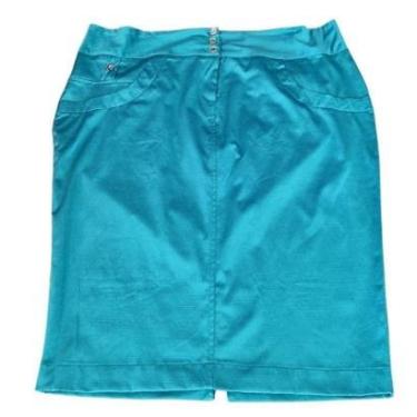 Imagem de Saia Feminina Cetim Morena Luz Plus Size Verde-Feminino