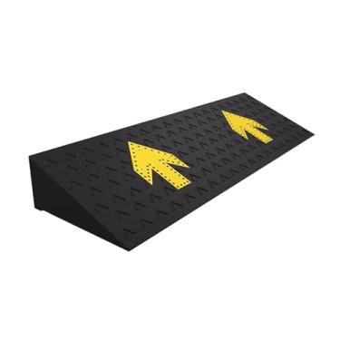 Imagem de MOMOBC Rampa de freio, rampa de borracha para portas, calçadas, veículos, freios, motocicletas, degraus com estrutura de grade estável (100 * 25 * 5 cm/39.3 9.8 4.8 cm)