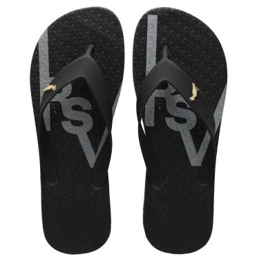 Imagem de Chinelo Reserva Go Masculino Preto Sandália Trancoso Rsv Estampa Big-Masculino