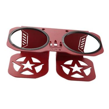 Imagem de oshhni Suporte para copos na barra de apoio com acessório, amplo, em aço, para passageiros, com suporte para bebidas para S41000 e S900, Vermelho