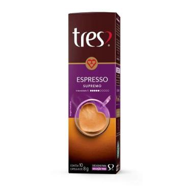 Imagem de Café em Cápsulas Tres Espresso Supremo 10 cápsulas