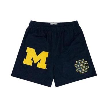 Imagem de Shorts Casuais De Basquete Masculinos Em Malha Floral Para O Verão Eri