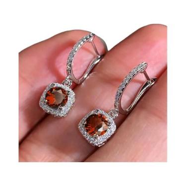 Imagem de Brincos Elegantes Femininos Em Forma De Quadrado, Joias De Noivado E C