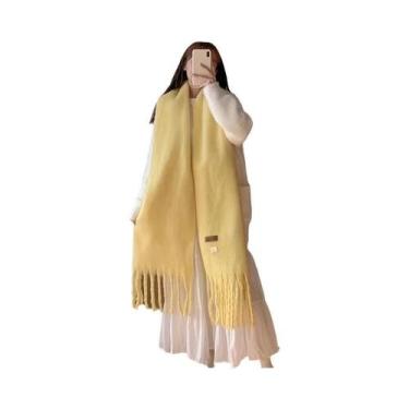 Imagem de Cachecol Longo De Inverno Soft Dream Macaroon Imitando Cashmere, Confo