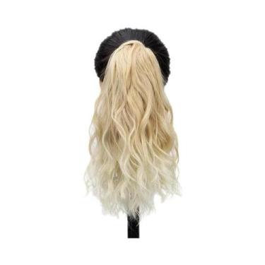 Imagem de Extensão De Cabelo Sintético Em Rabo De Cavalo Ondulado De 14 Polegada