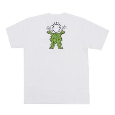 Imagem de Camiseta Grizzly X Bem Bolado Fumaça Tee - Branco-Masculino