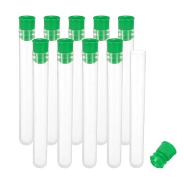 Imagem de Generic Suporte de armazenamento de agulha de costura de plástico de 10 cm de comprimento, 10 peças, estojo de tubos de armazenamento de palitos de agulha de bordado fosco portátil para tricô