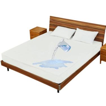 Imagem de Protetor de Colchão Capa Superior Microfibra Macia Respirável Silencioso Bolsa Ajustável Almofada Fácil Lavar Plegável para Famílias Crianças Bebês Mu