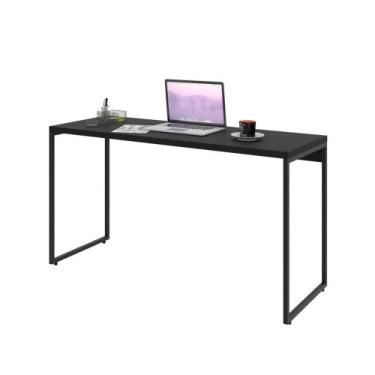 Imagem de Mesa Para Escritório Industrial Aspen 135 Cm C01 Onix - LYAM DECOR