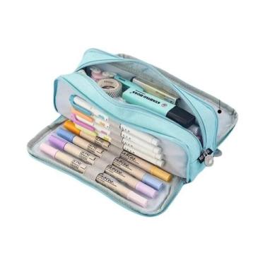 Imagem de Estojo De Lápis Grande Capacidade Kawaii Fofo Bolsa De Canetas Para Es