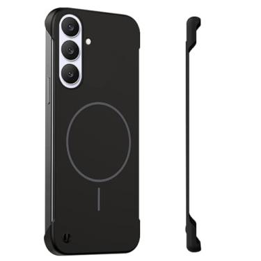 Imagem de Capa sem moldura para Samsung Galaxy S26 5G, magnética [toque original sem bordas], com Mag-Safe, capa de telefone ultrafina e ultrafina, capa rígida de policarbonato anti-impressão digital, sensação