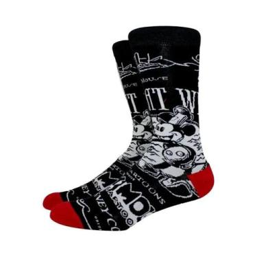 Imagem de Meias Longas Masculinas Com Personagens De Desenho Animado Confortávei