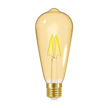 Imagem de Lâmpada Led Dimerizável Taschibra Filamento Vintage St64 4w E27 220v