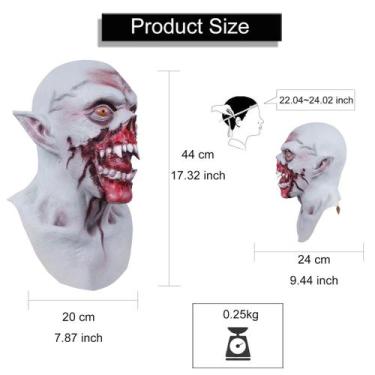 Imagem de Máscara de fantasia de cosplay Horror Elf Vampire Halloween Horror - y