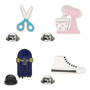 Imagem de Conjunto de alfinetes de broche com design de desenho animado, emblema