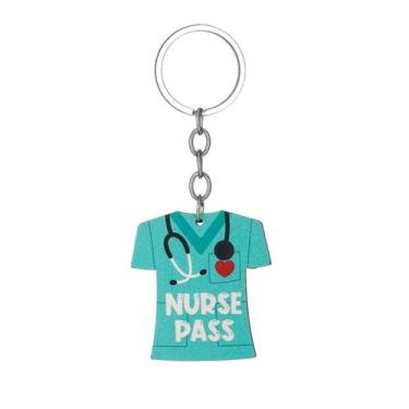 Imagem de Chaveiro Nurse Scrub Wooden Nurse Nurse Outfit Chaveiro - yiweisai