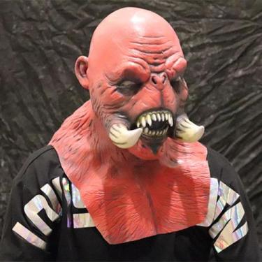 Imagem de Máscara de cosplay Máscara de capacete Halloween Horror Ivory Tusk Orc
