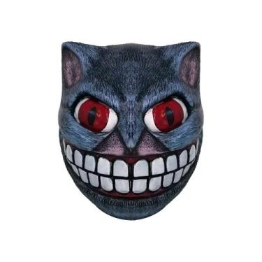 Imagem de Máscara de gato Cheshire para Halloween Cosplay de látex para adultos 