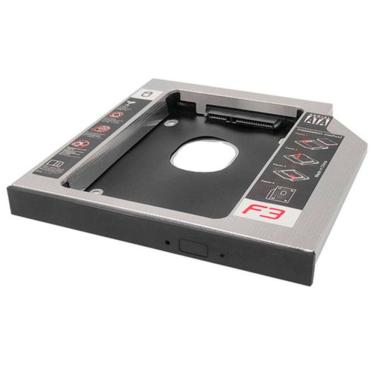 Imagem de Case Gaveta Caddy F3 para SSD/HD 2,5" SATA, Compativel C/ Notebooks e UltraBooks 9,5mm, Suporte a 2TB -  F-CY02