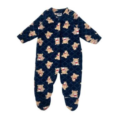 Imagem de Macacão Soft Estampado Pettenati Com Botão Bebê Inverno, Urso matelass