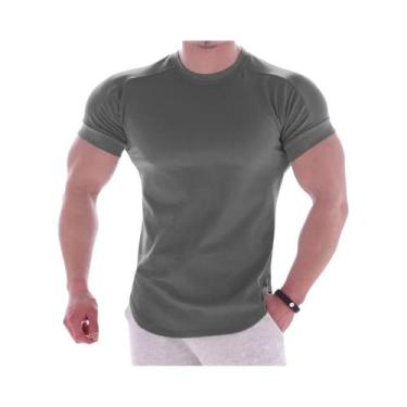 Imagem de Camiseta Esportiva Masculina De Secagem Rápida Com Gola Redonda Para V