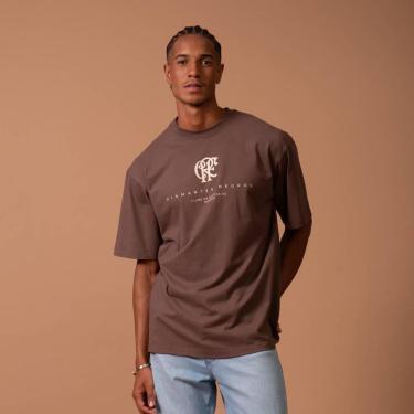 Imagem de CAMISETA OVERSIZED FLAMENGO CONQUISTA MASCULINA MARROM/M-Masculino