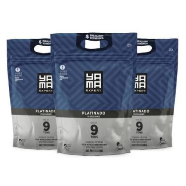 Imagem de Kit Pó Descolorante Platinado Refil 750g C/ 3 Unidades - Yama