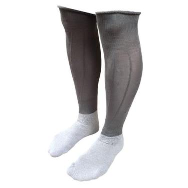 Imagem de Meião De Futebol Delfia Adulto Kit 40 Pares, Cinza aço, Único, Homem
