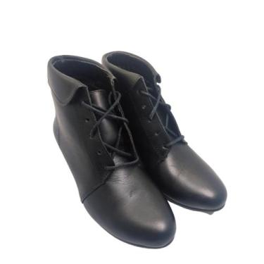 Imagem de Bota Feminina  Cano Curto Em Couro. - SAPATOS E CORES, 38
