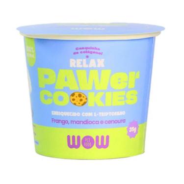 Imagem de Biscoito Cookies Cães RELAX Frango Mandioca Cenoura 35g - WoW