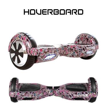 Imagem de Skate Eletrico 6,5 Caveira Mexicana Roxa Hoverboard Smart
