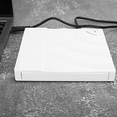 Imagem de Gravador de DVD portátil externo USB 3.0 tipo C e disco compacto para computadores e laptops, DVD Drive óptico de alta velocidade, compatível com XP 2003 7 8.1 Vista Linux 1.0
