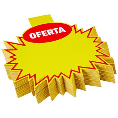 Imagem de Cartaz Para Marcacao Splash Oferta Amarelo 16X20Cm Pacote Com 100-67610