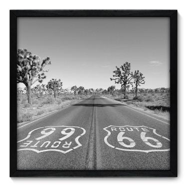 Imagem de Quadro Decorativo - Rota 66 - 50cm x 50cm - 060qnmcp