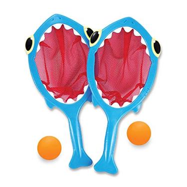 Imagem de Melissa & Doug Sunny Patch Spark Shark Toss and Catch Net Pool Game With 2 Balls