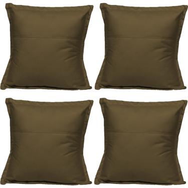 Imagem de Kit 4 Almofadas Decorativas Para Sofás Poltronas Fofinhas Com Enchimento Em Fibra Siliconada Em Tecido Suede Varias Cores - Clique & Decore