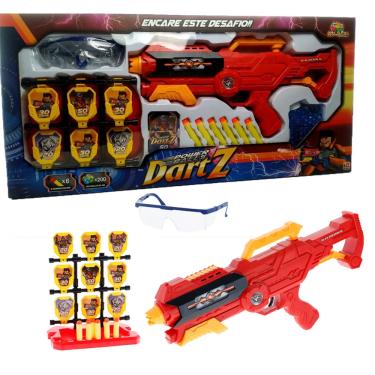 Kit Arminha Brinquedo Lançador + Dardos Oculos Nerf - Loja Zuza Brinquedos