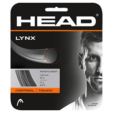 Imagem de HEAD Conjunto de cordas de raquete de tênis Lynx 101 cm - Corda de raquete monofilamento calibre 17, antracite