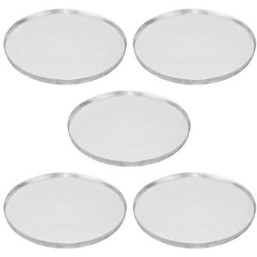 Imagem de KIT COM 5 FORMAS ASSADEIRA DE PIZZA 35CM ALUMÍNIO