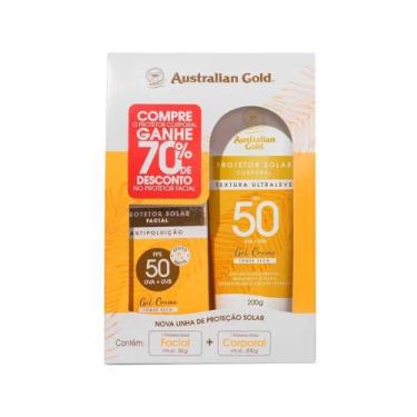 Imagem de Kit Australian Gold Protetor Solar - Facial Fps50 50G E Corporal Fps50