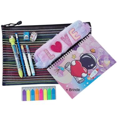 Imagem de Papelaria Fofa Kawaii: Kit 10 Produtos + Surpresa