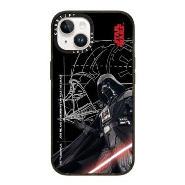 Imagem de CASETiFY Capa Impact para iPhone 14 [Star Wars Co-Lab / Proteção contra quedas de 2,5 metros/Magsafe] - Lorde Sith Darth Vader - Preto transparente
