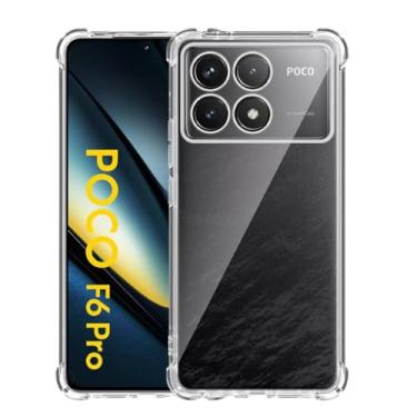 Imagem de Capa Capinha Com Bordas Anti Impacto Compatível Com Xiaomi Poco F6 Pro tela de 6.67 Polegadas - (Hard Glass Store)