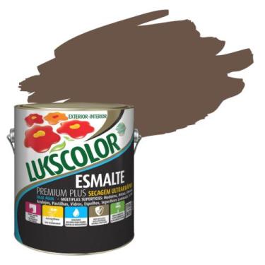 Imagem de Esmalte base agua luskcolor cores 3,6l - Lukscolor, TABACO BRILHANTE