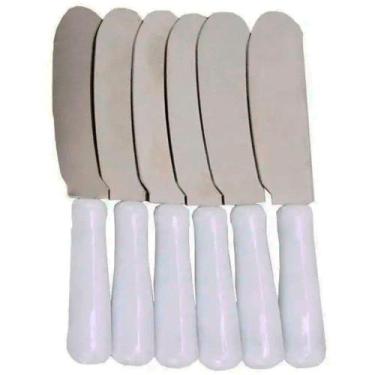 Imagem de Kit Com 6 Espátulas Para Manteiga, Patê e Geleia Em Aço Inox - CLINK