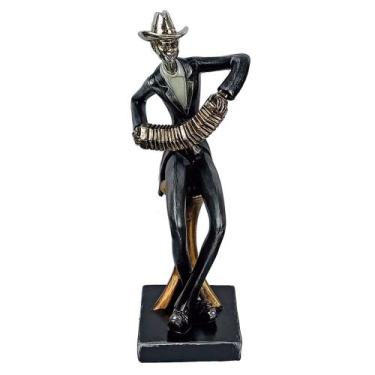 Imagem de Escultura De Musico em Resina Sanfona - Zona Livre