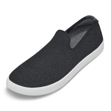 Imagem de Allbirds Tênis masculino Tree Loungers Everyday Slip-On, lavável na máquina, feito com materiais naturais, Navy Night (sola branca), 38