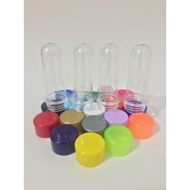 Imagem de Mini Tubete 8 cm para personalizar kit 20 peças - Mpest, Laranja