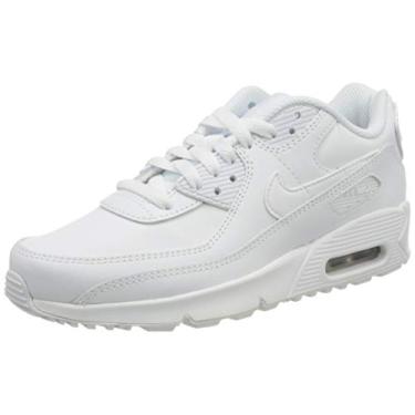 Imagem de NIKE Air MAX 90 LTR (GS) Sapatilhas de corrida para mulher, White White Metallic Silver White, 38 BR