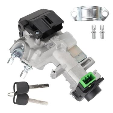 Imagem de USTAR Conjunto de cilindro de bloqueio de interruptor de ignição compatível com Honda Accord 2003-2005, CRV 2005-2006, FIT 2003-2005, Odyssey 2005-2008 Substituir # 06350-SAA-G30 35100-SDA-A71 (com